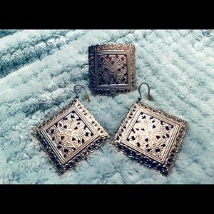 Earrings and Ring Set
